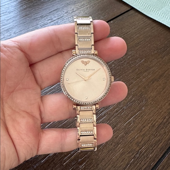 Olivia Burton Rose Gold Crystal Women's Watch - Picture 5 of 10